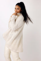 Ivory Fluffy Hi-Lo Jumper - SALE