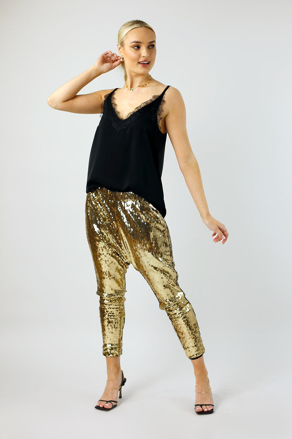 Gold Sequin Droppie - FINAL SALE