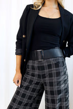 Black Square Buckle Belt - SALE