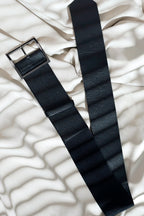 Black Square Buckle Belt - SALE