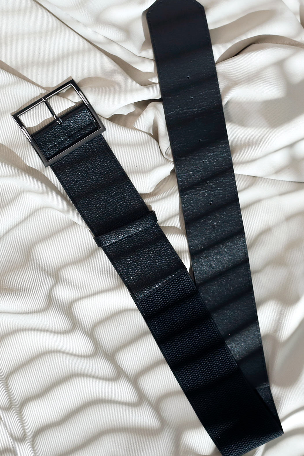 Black Square Buckle Belt - SALE