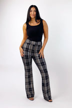 Bronze Check Flare Pant - SALE