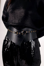 Black Wrap Belt - FINAL SALE