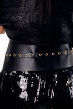 Black Wrap Belt - FINAL SALE