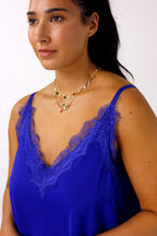Cobalt Soft Touch Lace Cami - FINAL SALE