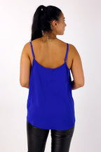Cobalt Soft Touch Lace Cami - FINAL SALE