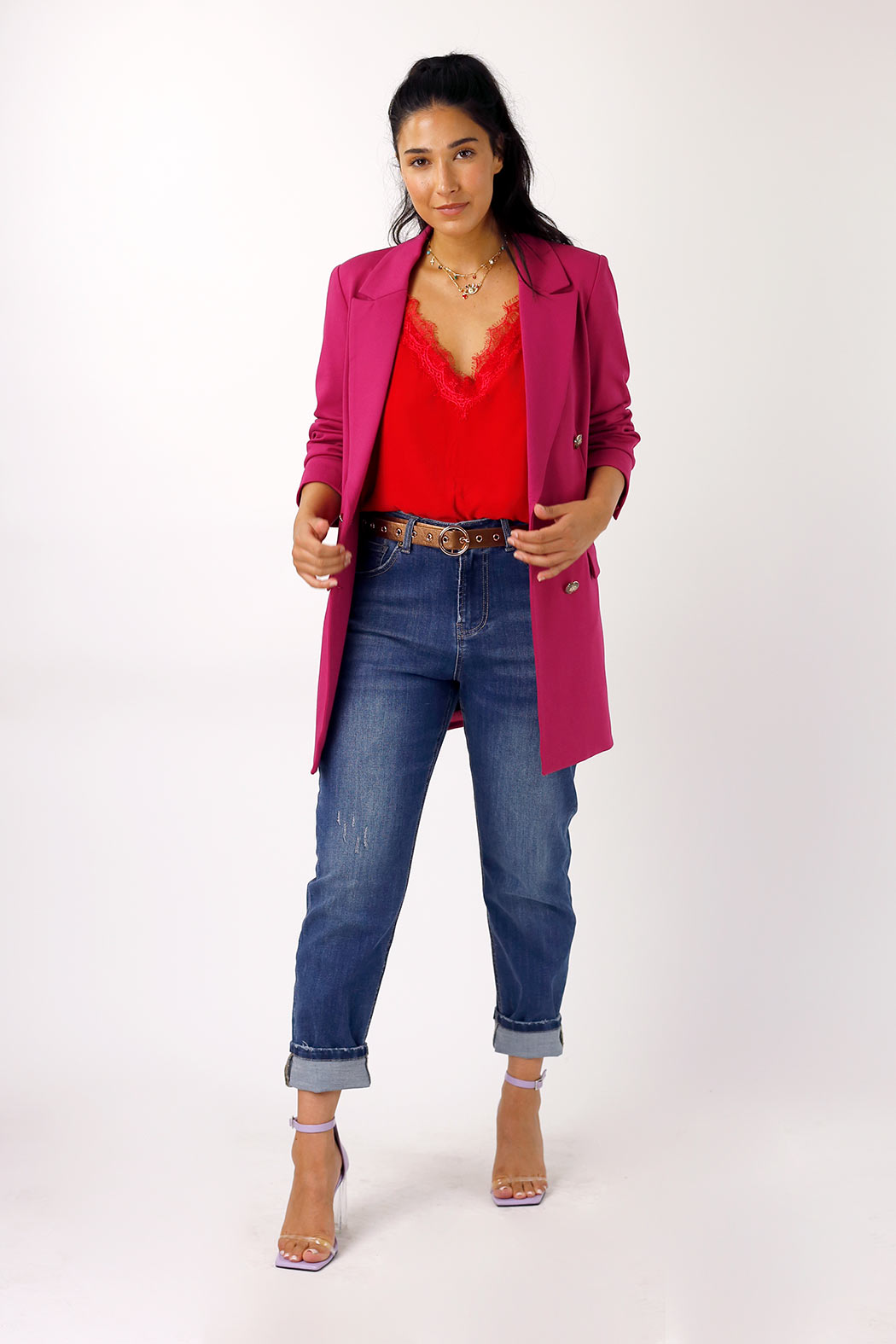 Red Soft Touch Lace Cami - SALE