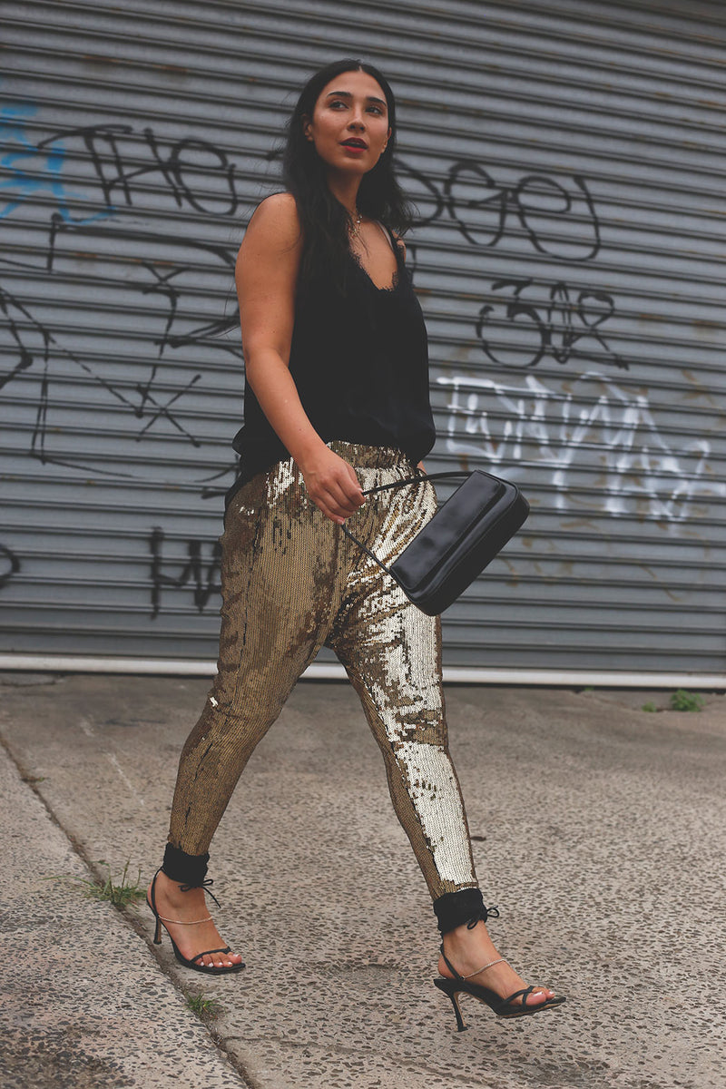 Gold Sequin Droppie - NT