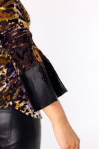 Lilac/Gold Burnout Mesh Bodyshirt - FINAL SALE