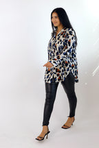 Spot Chiffon Raglan Shirt - SALE