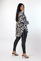 Spot Chiffon Raglan Shirt - SALE