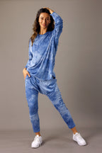 Cornflower Blue Suedette Hoodie