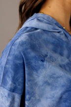 Cornflower Blue Suedette Hoodie