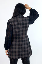 Tan Ponte Zippy Vest - FINAL SALE