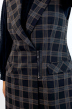 Tan Ponte Zippy Vest - FINAL SALE