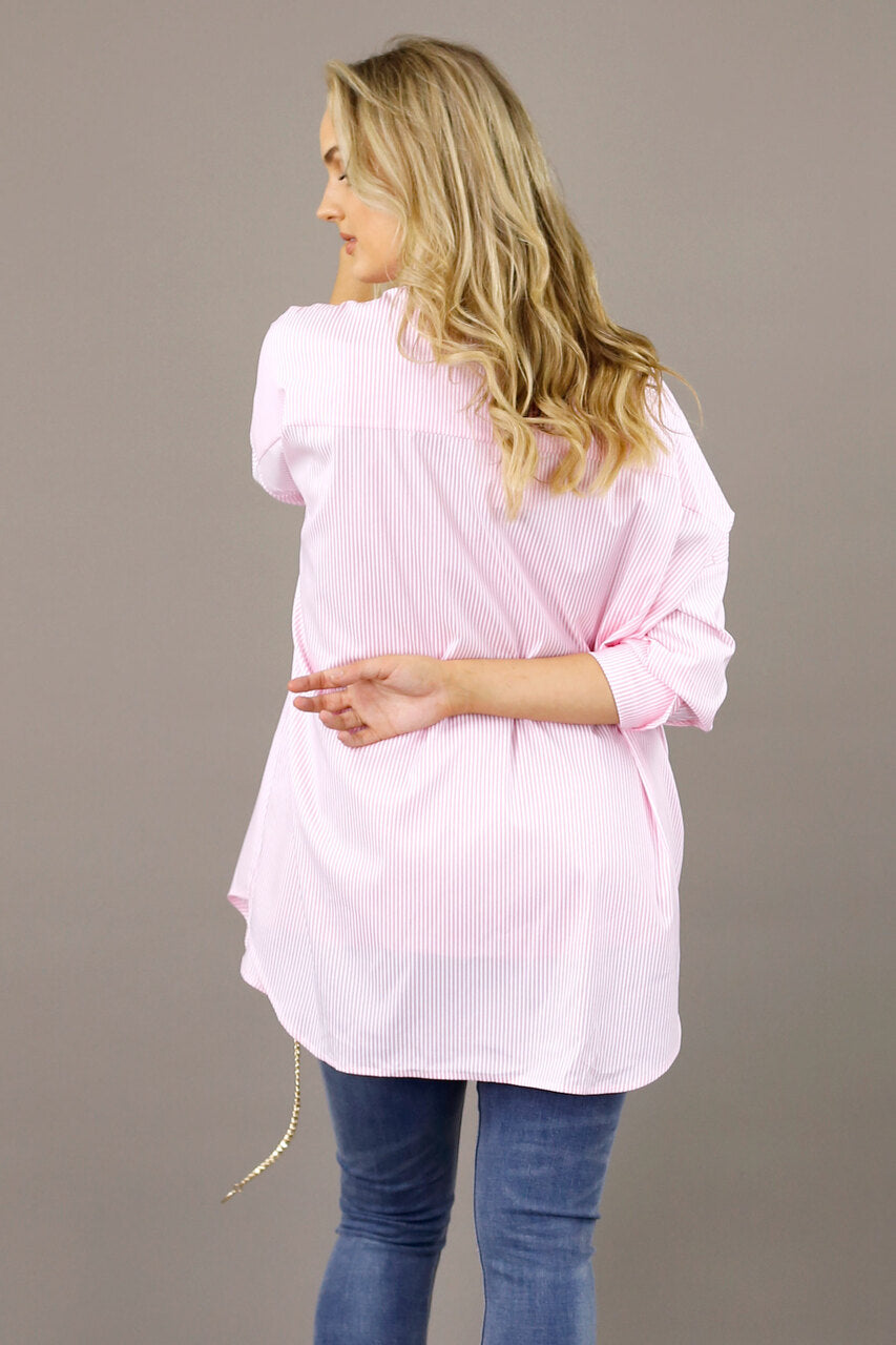 Pink Stripe Blake Shirt