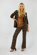 Tan Vegan Leather Shaper Cami - FINAL SALE