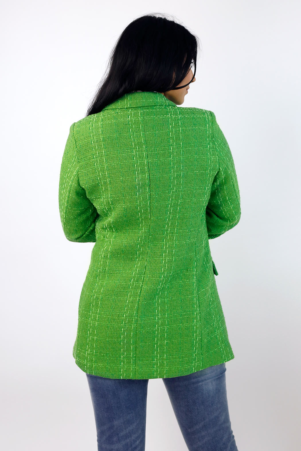 Green Textured Blazer - SALE