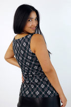 Green Check Ponte Miracle Cami - FINAL SALE