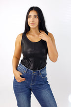 Shimmer Vegan Leather Shaper Cami - FINAL SALE