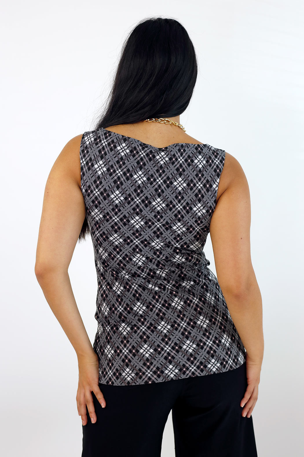 Pink Check Miracle Ponte Miracle Cami - FINAL SALE
