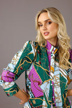 Bright Chain Nano Statement Blouse - SALE