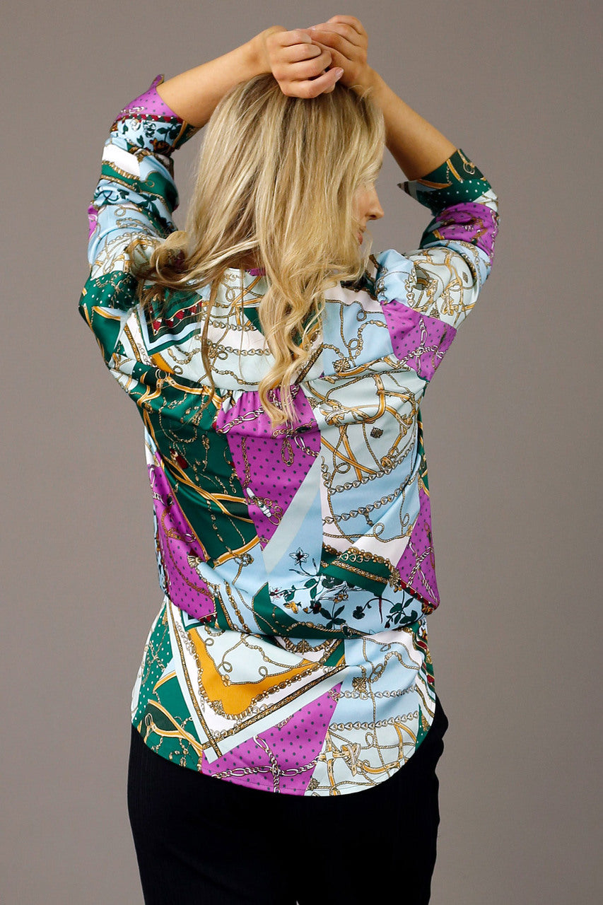 Bright Chain Nano Statement Blouse - SALE