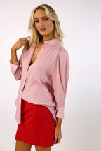 Pink Seta Statement Blouse - FINAL SALE