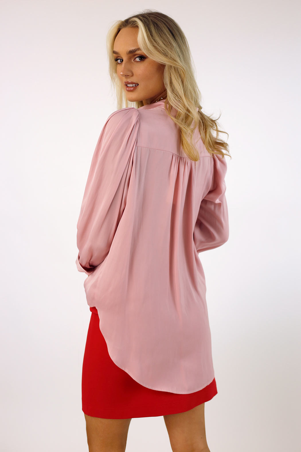 Pink Seta Statement Blouse - FINAL SALE