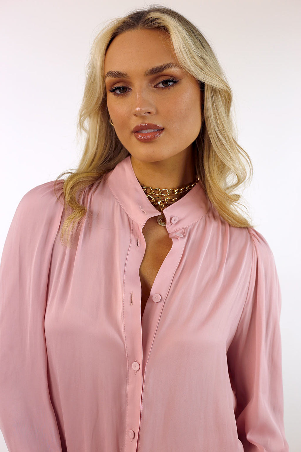 Pink Seta Statement Blouse - FINAL SALE