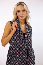 Red Ponte Zippy Vest - FINAL SALE