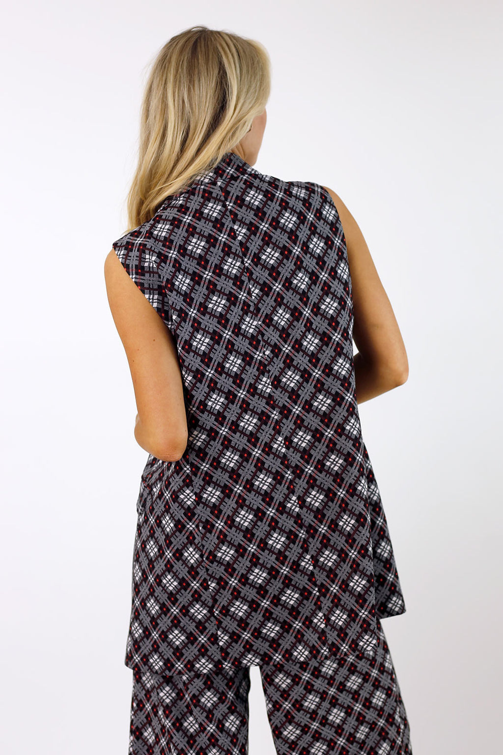 Red Ponte Zippy Vest - FINAL SALE