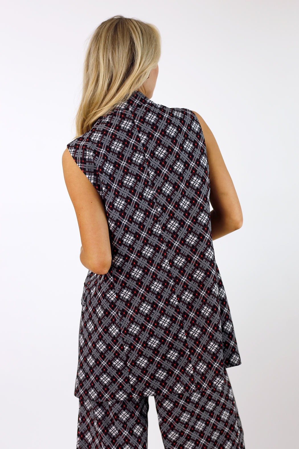 Red Ponte Zippy Vest - FINAL SALE