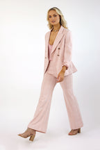 Pink Check Ponte Sisca Blazer - SALE
