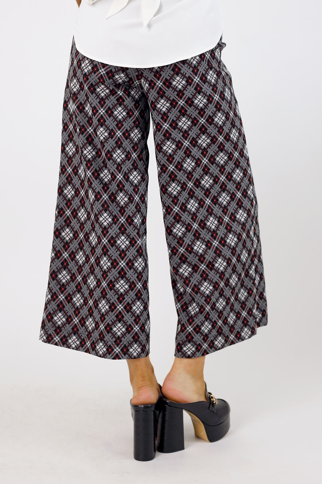 Red Ponte Jet Culotte - FINAL SALE