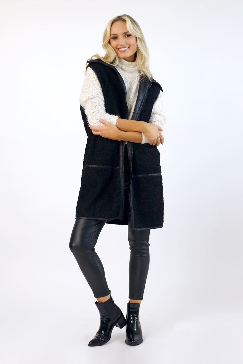 Black Reversible Vest - SALE