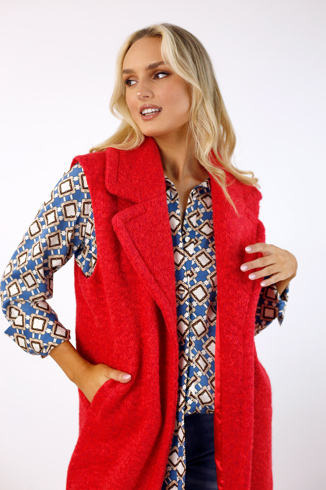 Red Teddy Vest - SALE