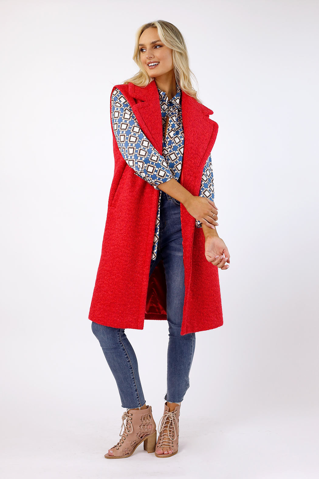 Red Teddy Vest - SALE