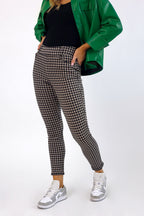 Check Ponte Slim Pant - SALE