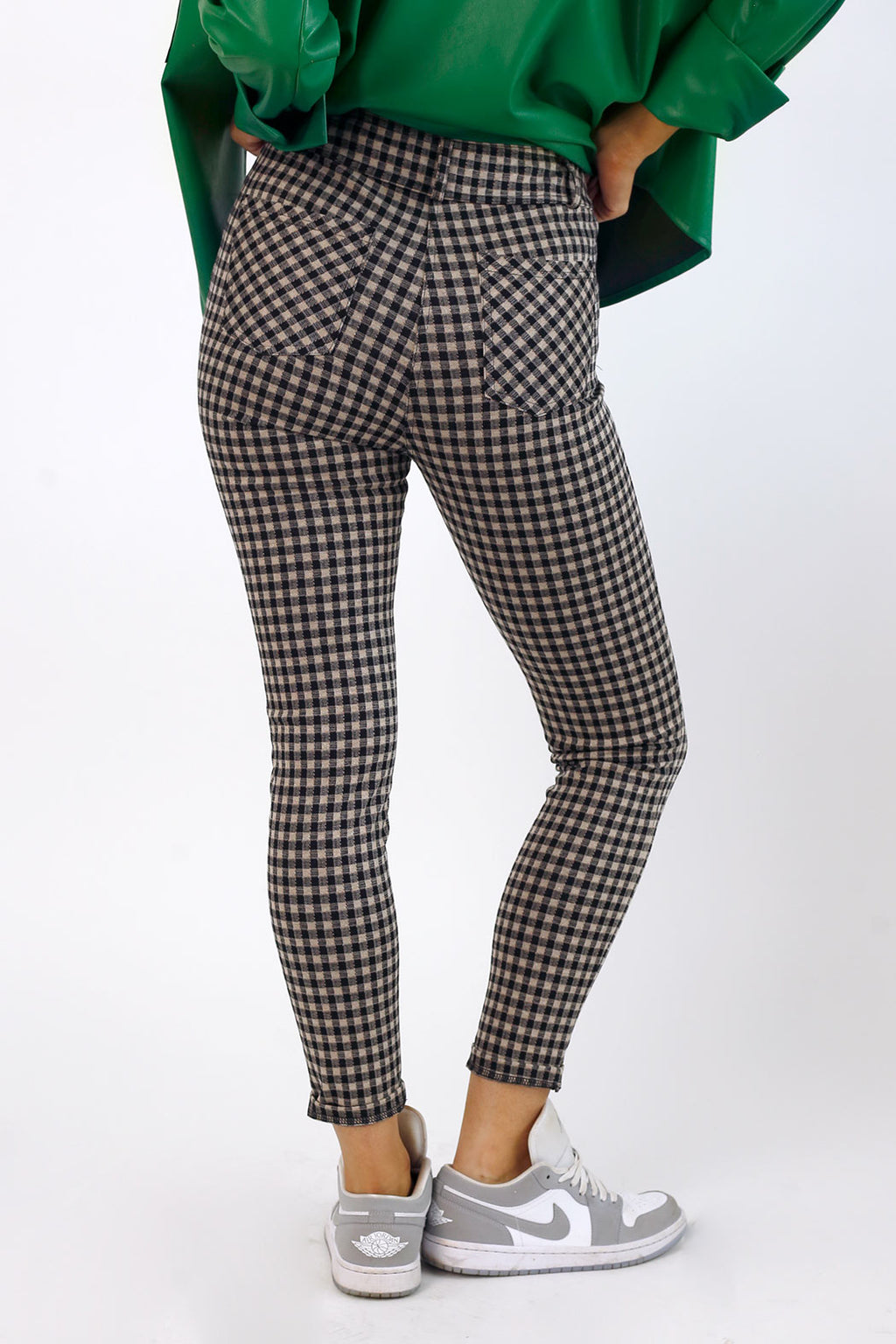 Check Ponte Slim Pant - SALE