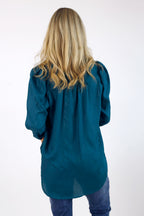 Teal Lurex Maya Shirt - SALE