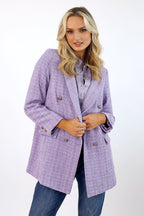 Lilac Textured Blazer - FINAL SALE