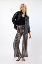 Black Vegan Leather Crop Jacket - FINAL SALE