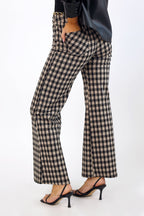 Ponte Wide Flare - Big Check - SALE