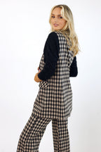 Big Check Zippy Vest - FINAL SALE