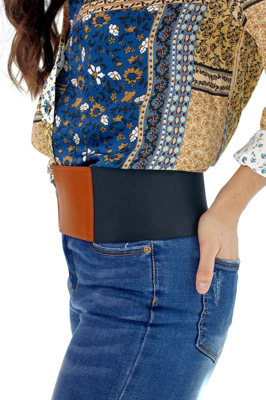 Tan Zip Belt - FINAL SALE