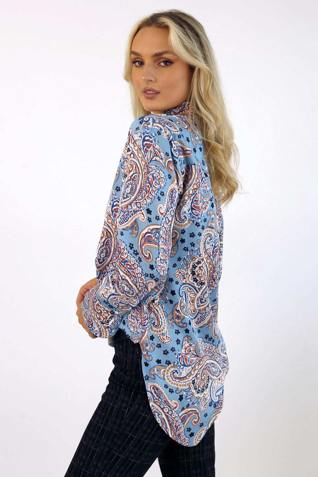 Paisley Silky Blogger Shirt - SALE