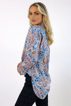 Paisley Silky Blogger Shirt - SALE