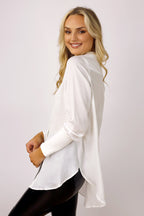 White Classic Seta Andie Shirt - SALE
