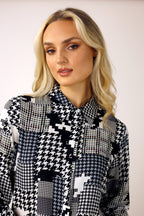 Check Chiffon Asana Shirt - SALE